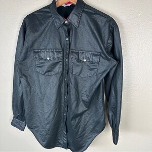 H Bar C Rancheear Pearl Snap Button Up Shirt Size 38